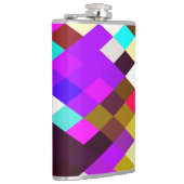 アーガイルピクセルパープル フラスク (右)