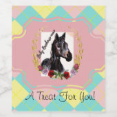 アーガイルベビー競走馬の馬 ワインラベル (シングルラベル)