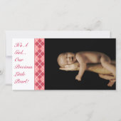 アーガイル女の子だ…私たちの大切小さな真珠 案内状 (正面)