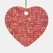 アーガイル柄ので青い鳥 セラミックオーナメント (裏面)