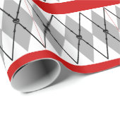 アーガイル柄のなどくろ印の包装紙 ラッピングペーパー (ロールコーナー)