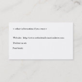 アーガイル柄のな名刺のテンプレート 名刺 (裏面)