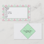 アーガイル柄のな名刺 名刺 (正面/裏面)