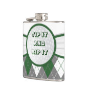 アーガイル柄のな格子縞のフラスコ フラスク (左)