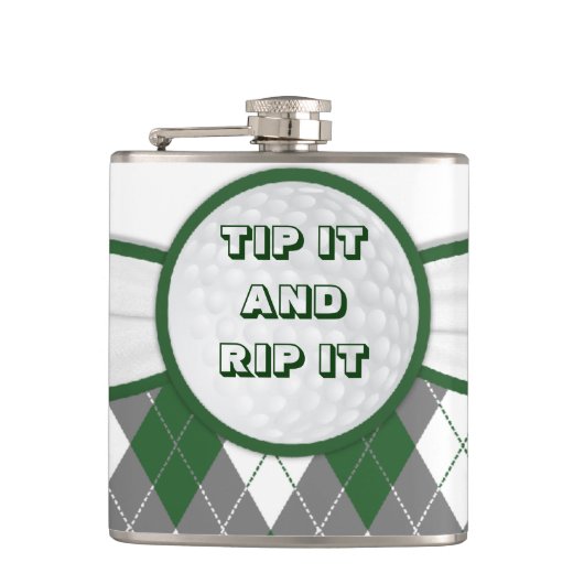 アーガイル柄のな格子縞のフラスコ フラスク (正面)