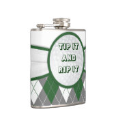 アーガイル柄のな格子縞のフラスコ フラスク (右)