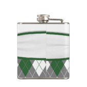 アーガイル柄のな格子縞のフラスコ フラスク (裏面)