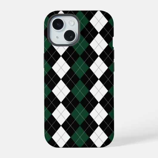 アーガイル柄の準備はできてる？ iPhone 15ケース (裏面)