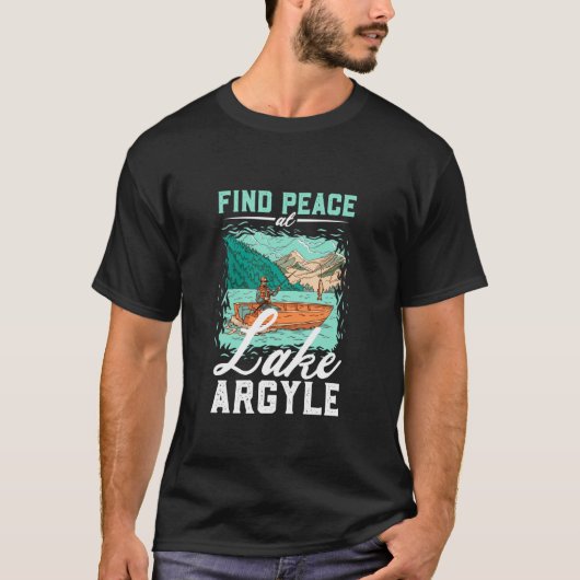 アーガイル湖での釣り Tシャツ (正面)