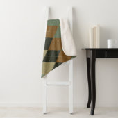 アーガイル秋：ブラウングリーンロームバスシック シェルパブランケット (インサイチュ)