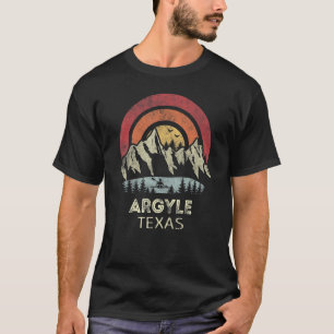アーガイル テキサス 山 夕焼け 日の出 カヤック Tシャツ