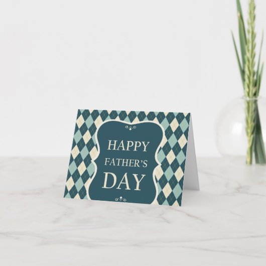 アーガイル ハッピー father's day  シーズンカード (正面)
