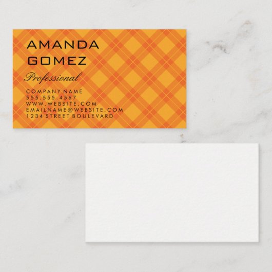 アーガイル 名刺 (正面/裏面)