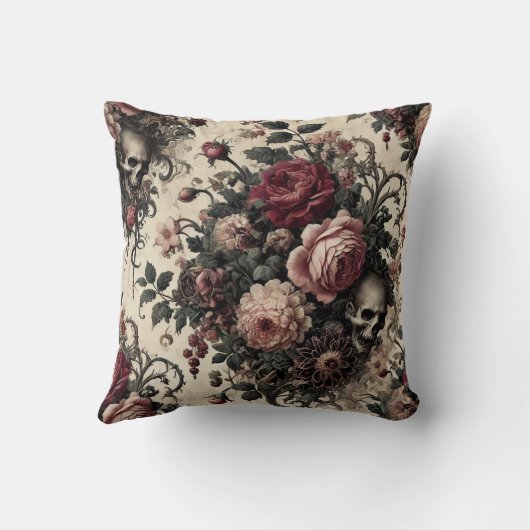 アーキつるーの庭園 – ゴシックフローラ クッション (裏面)