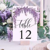 アーキッドウィステリアブランチフローラ庭園の結婚式 テーブルナンバー