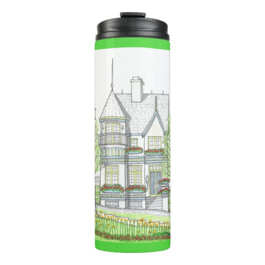 アーキテクチビクトリアンュルグリーン熱タンブラー タンブラー (正面)