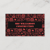 アーキテクチモダンュルブループリントエンジニアパターン 名刺 (正面)