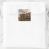 アーキテクチャとゲユニークーブルのビュー スクエアシール (バッグ)