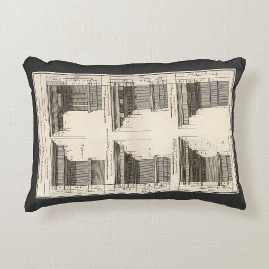 アーキテクチャのオーダー、ヴィンテージ・エンタバチュール アクセントクッション (正面)