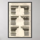 アーキテクチャのオーダー、ヴィンテージ・エンタバチュール ポスター (正面)