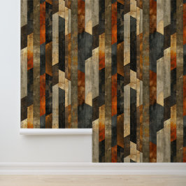 アーキテクチャの垂直厳密な形状のヴィンテージスタイル 壁紙