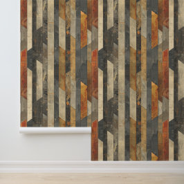 アーキテクチャの垂直厳密な形状のヴィンテージスタイル 壁紙