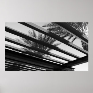アーキテクチャの白黒 ポスター