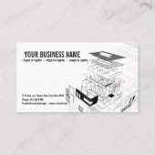 アーキテクチャの背景デザイン001 名刺 (裏面)