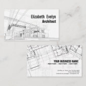 アーキテクチャの背景デザイン 名刺 (正面/裏面)