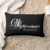 アーキテクチャエンジニアタイポグラフィアートワーク ランバークッション (ブランケット)