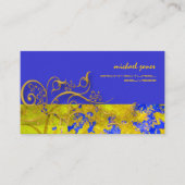 アーキテクチャサルベージ/フェイク金ゴールドフィリグレ渦巻き 名刺 (正面)