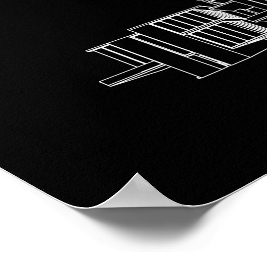 アーキテクチャスタイル建物 ポスター (角)