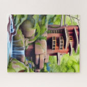 アーキテクチャツリーハウスデジタルアート ジグソーパズル (横)