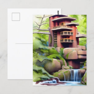 アーキテクチャツリーハウスデジタルアート ポストカード