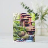 アーキテクチャツリーハウスデジタルアート ポストカード (スタンド正面)