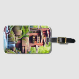 アーキテクチャツリーハウスデジタルアート ラゲッジタグ