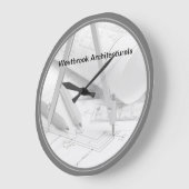 アーキテクチャテーマ営業所 ラージ壁時計 (傾斜)