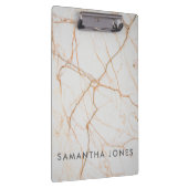 アーキテクチャホワイト大理石金ゴールド クリップボード (右)