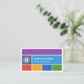 アーキテクチャマネージャモダン- Flat Metroスタイル 名刺 (スタンド正面)