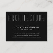 アーキテクチャモダンテンプレートエレガントアーキテクトのトップ 名刺 (裏面)
