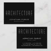 アーキテクチャモダンテンプレートエレガントアーキテクトのトップ 名刺 (正面/裏面)