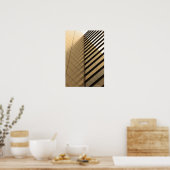 アーキテクチャモダン、黄色いトーン ポスター (キッチン)