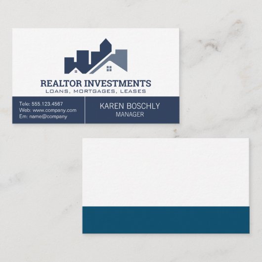 アーキテクチャルモーゲージ実在ハウスエステート 名刺 (正面/裏面)