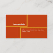 アーキテクチャレトロオレンジの名刺 名刺 (裏面)