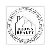 アーキテクチャレンタルエージェントハウス実在エステート セルフインキングスタンプ (デザイン)