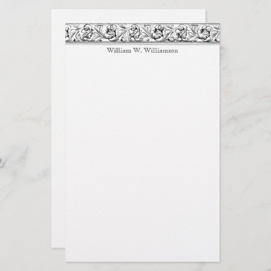 アーキテクチャ名前をカスタムするまたはビジネスレターヘッド 便箋 (正面/裏面)