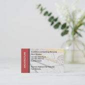 アーキテクチャ建物サービス名刺 名刺 (スタンド正面)