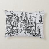 アーキテクチャ|ディナン、ブルタニー、フランス アクセントクッション (裏面)