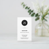 アーキテクチャ マネージャー - クリーン ブラック ホワイト 名刺 (スタンド正面)