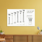 アーキテクチャI:アーキテクチャのオーダー キャンバスプリント (インサイチュ (リビング))